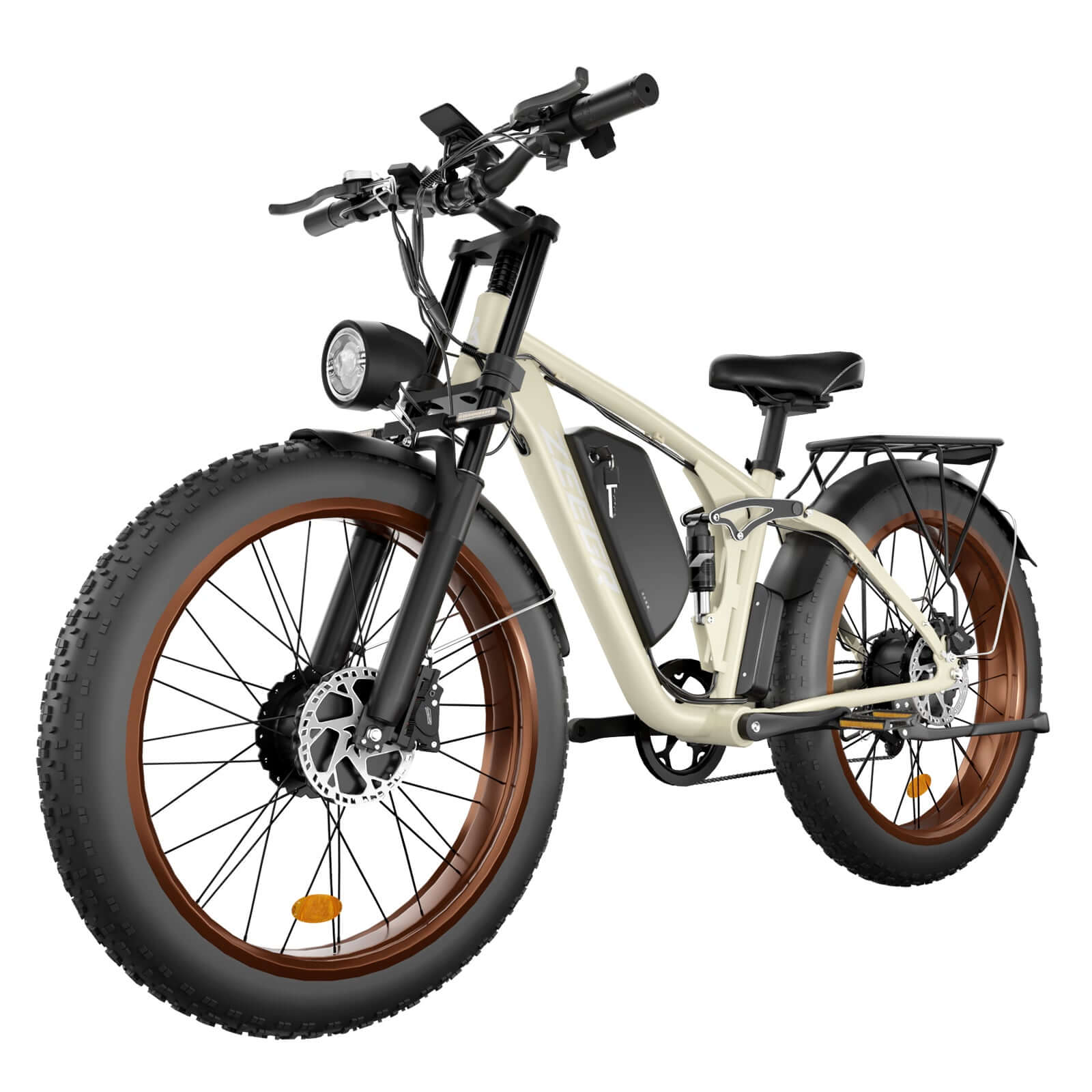 Bluvall V1  Dual Motor 2000W Electric Bike 80 Miles 35MPH Full Suspension