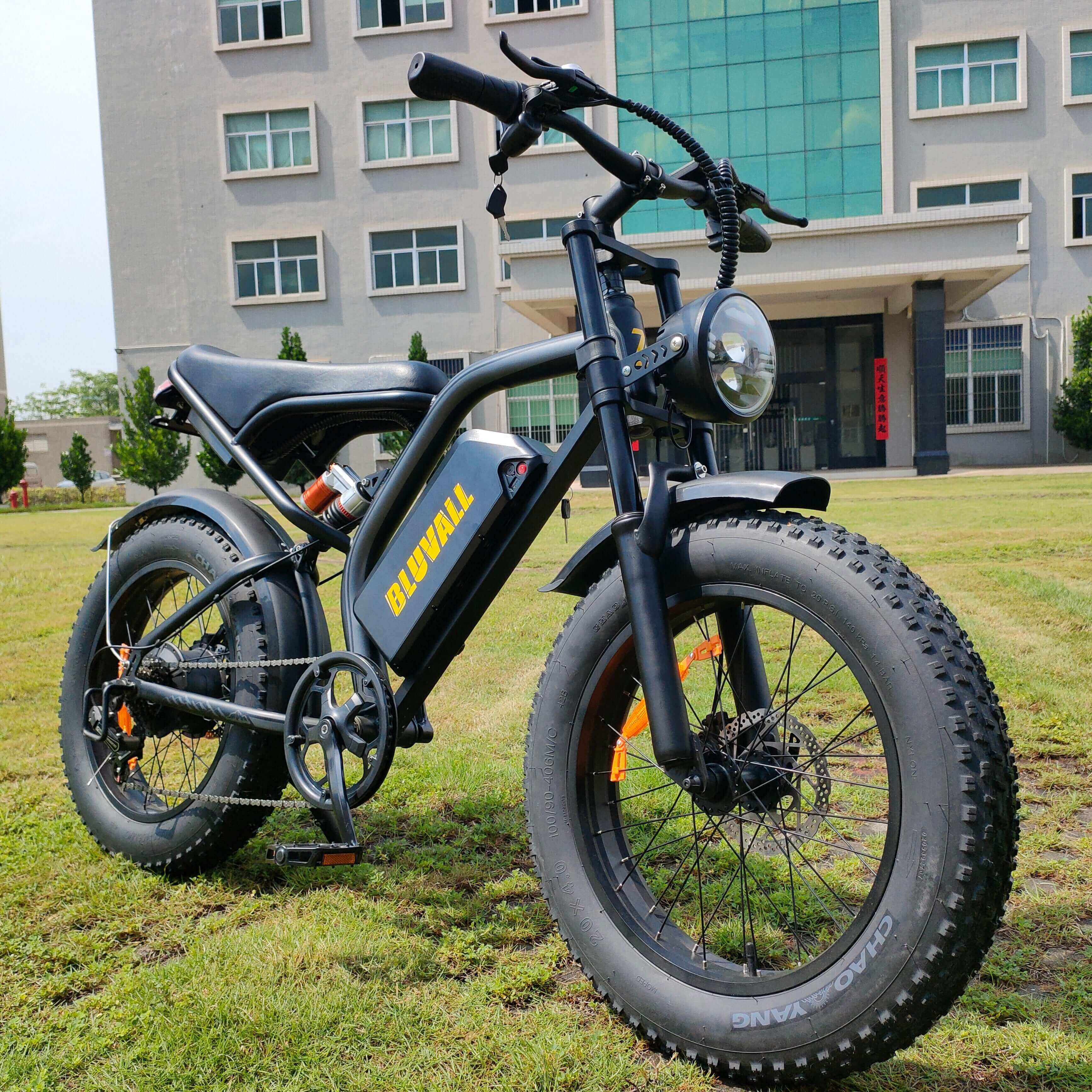 Bluvall K6 ebike 1200w 20Ah 48v 31mph 80miles ebike full suspension Electric bike for adults