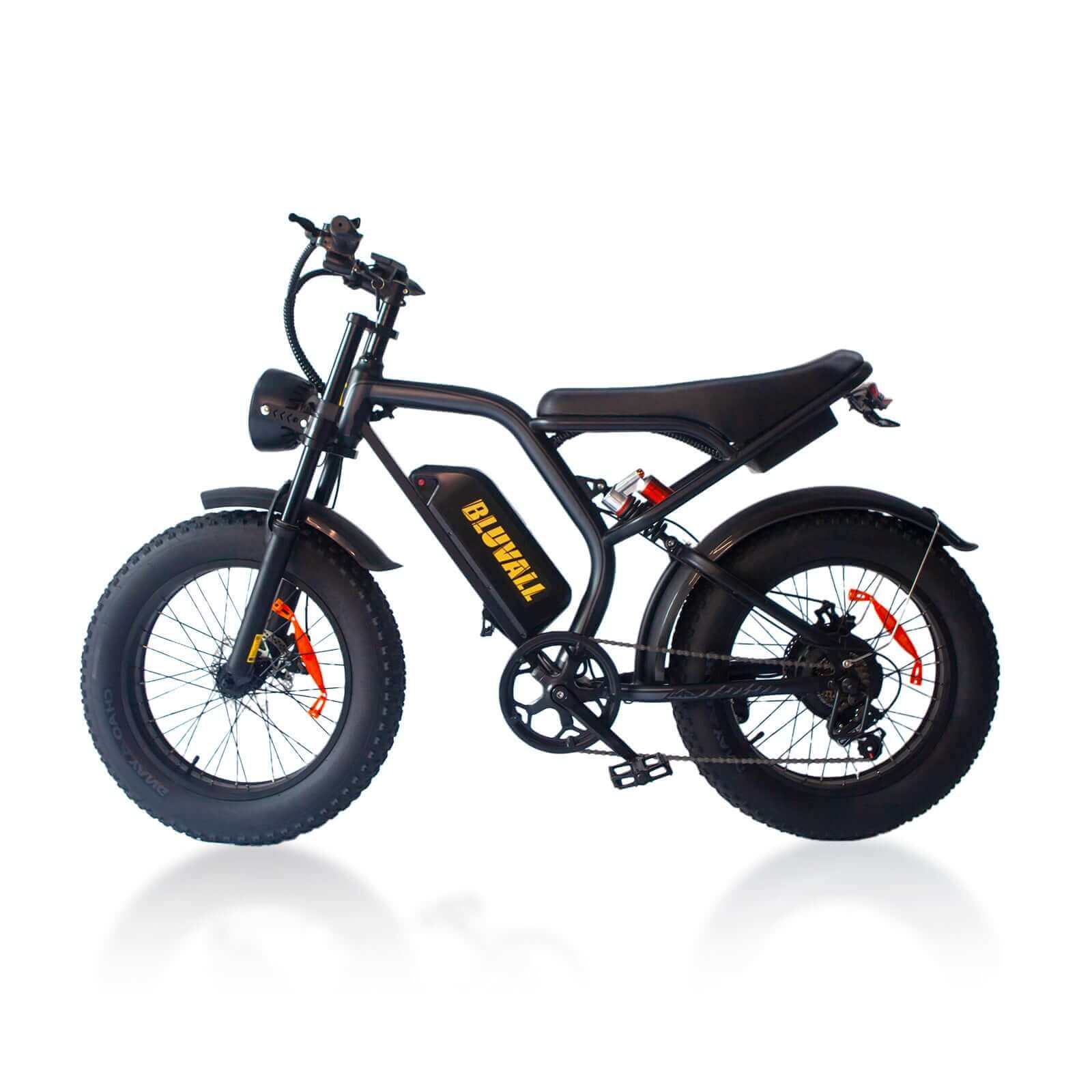 Bluvall K6 ebike 1200w 20Ah 48v 31mph 80miles ebike full suspension Electric bike for adults