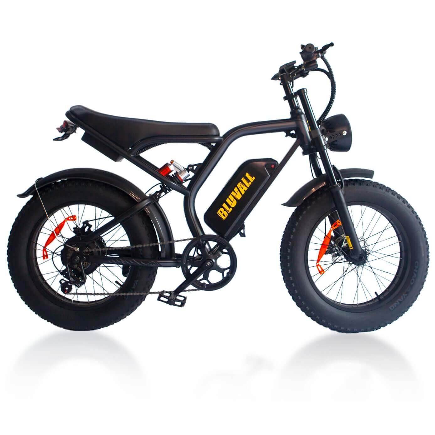 Bluvall K6 ebike 1200w 20Ah 48v 31mph 80miles ebike full suspension Electric bike for adults