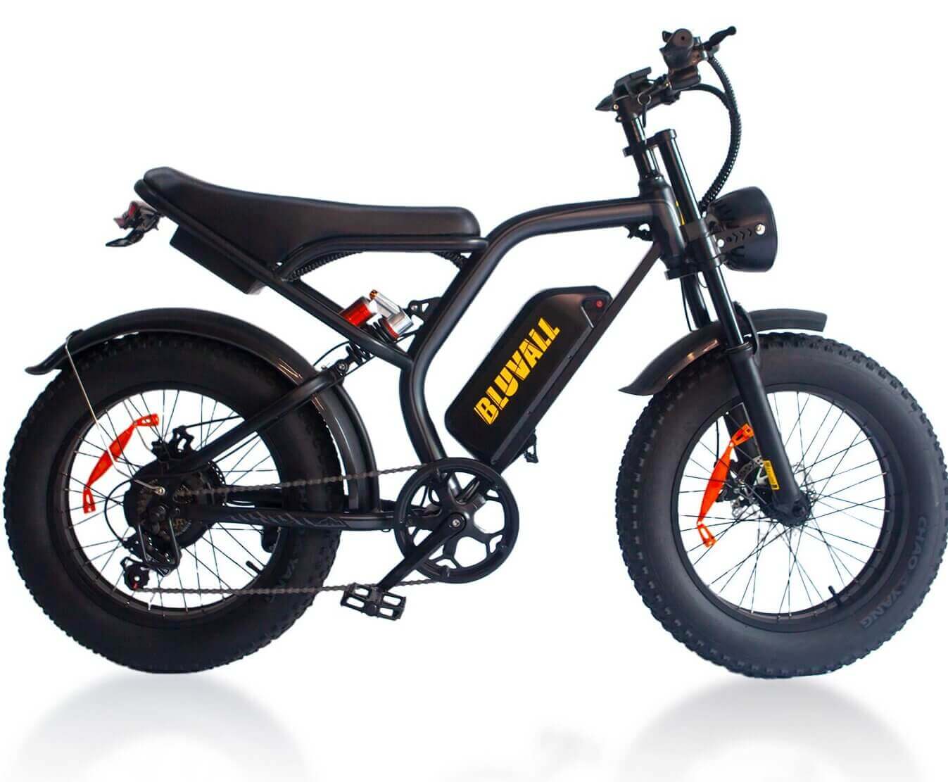 Bluvall K6 ebike 1200w 20Ah 48v 31mph 80miles ebike full suspension Electric bike for adults