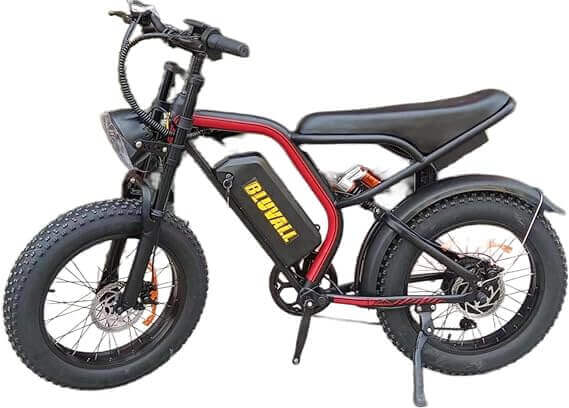 Bluvall K6 ebike 1200w 20Ah 48v 31mph 80miles ebike full suspension Electric bike for adults