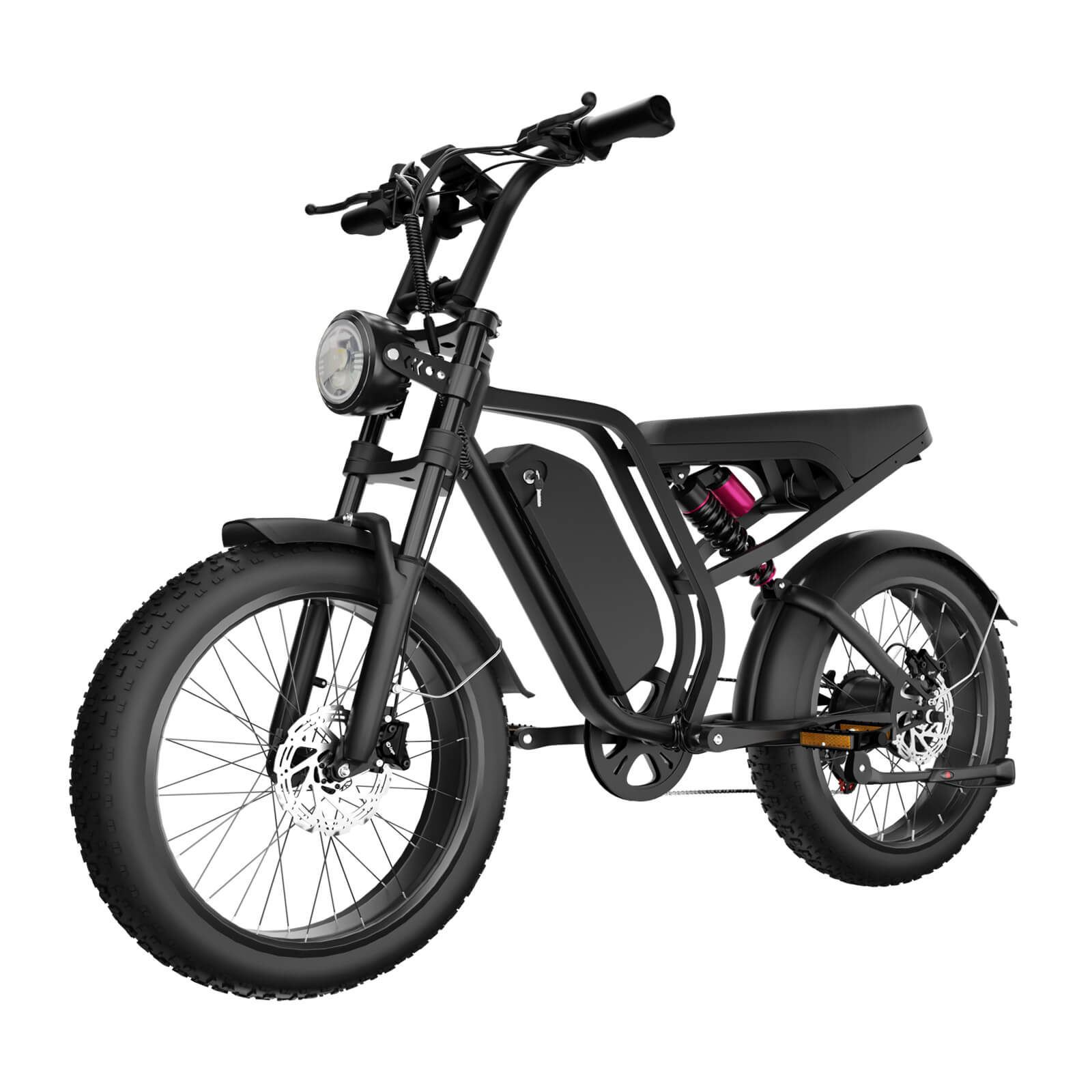 Bluvall SU8 Moped Style Ebike 52V  31MPH 60 Miles Full Suspension