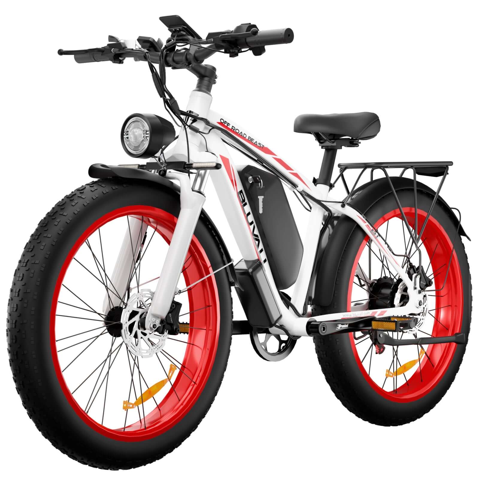 Bluvall B1 1000w Electric Bike Fat Tire 26" 31mph 60Miles